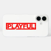 Spielende Briefmarke Case-Mate iPhone Hülle (Rückseite (Horizontal))