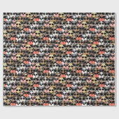 Spielende Cartoon Hunde Geschenkpapier (Flach)