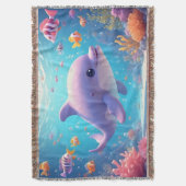 Spielende Dolphin inmitten farbenfroher tropischer Decke (Vorderseite Vertikal)