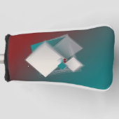 Spielende Fibonacci-Quadrate Golf Headcover (Vorderseite)