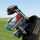 Spielende Fibonacci-Quadrate Golf Headcover (In Situ)