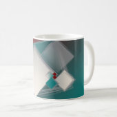 Spielende Fibonacci-Quadrate Kaffeetasse (VorderseiteRechts)