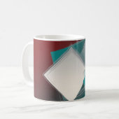 Spielende Fibonacci-Quadrate Kaffeetasse (Vorderseite Links)