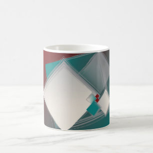 Spielende Fibonacci-Quadrate Kaffeetasse