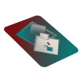 Spielende Fibonacci-Quadrate Magnet (Rechte Seite)