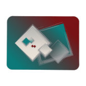 Spielende Fibonacci-Quadrate Magnet (Horizontal)