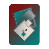 Spielende Fibonacci-Quadrate Magnet (Vertikal)