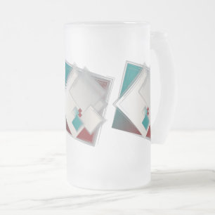 Spielende Fibonacci-Quadrate Mattglas Bierglas