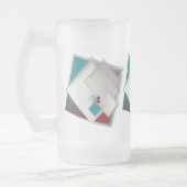 Spielende Fibonacci-Quadrate Mattglas Bierglas (Links)