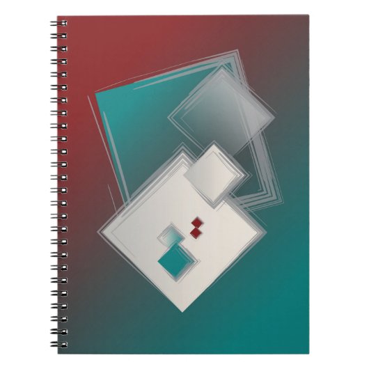 Spielende Fibonacci-Quadrate Notizblock (Vorderseite)