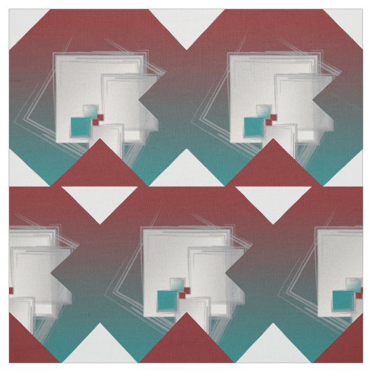 Spielende Fibonacci-Quadrate Stoff (Muster)