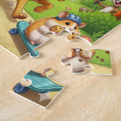 Spielende Haustiere Puzzle (Seite)