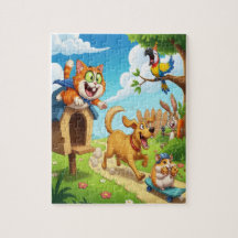 Spielende Haustiere