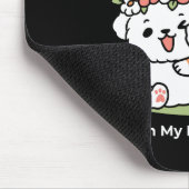 Spielende Hunde mit Blume Kronen - Fun Spring Them Mousepad (Ecke)