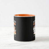 Spielende Hunde mit Blume Kronen - Fun Spring Them Tasse (Zentrum)