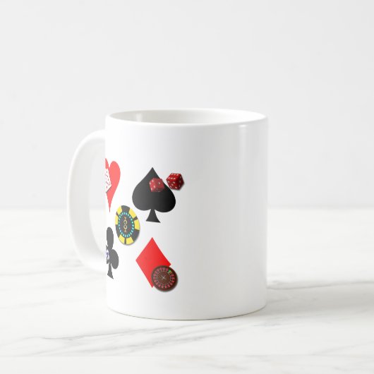 SPIELENDE IKONEN KAFFEETASSE (Vorderseite Links)
