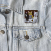 Spielende Kätzchen Button (Beispiel)