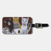 Spielende Kätzchen Gepäckanhänger (Vorderseite horizontal)