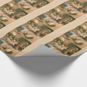 Spielende Kätzchen Geschenkpapier (Ecke)