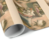 Spielende Kätzchen Geschenkpapier (Rolleneckpunkt)