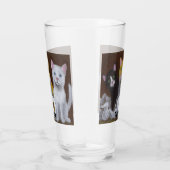 Spielende Kätzchen Glas (Rechts)