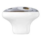 Spielende Kätzchen Keramikknauf (Seitenansicht)