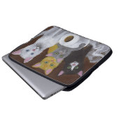 Spielende Kätzchen Laptopschutzhülle (Vorne Knopf)