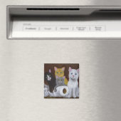 Spielende Kätzchen Magnet (In Situ (Geschirrspüler))