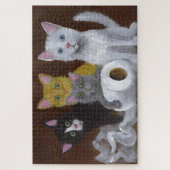 Spielende Kätzchen Puzzle (Vertikal)