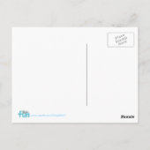 Spielende Katze auf dem Wort Spaß, Postkarten (Rückseite)