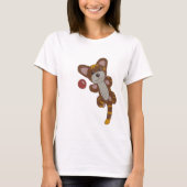 Spielende Katze T-Shirt (Vorderseite)