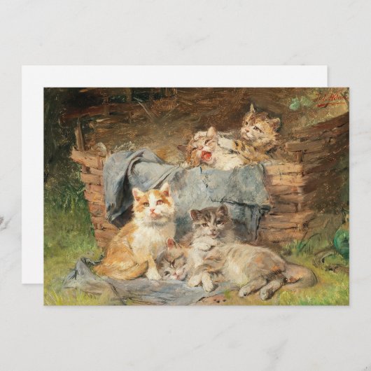 Spielende Katzen | Julius Adam the Younger (Vorne/Hinten)