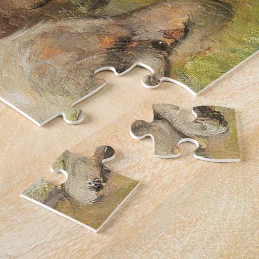 Spielende Katzen | Julius Adam the Younger Puzzle (Seite)