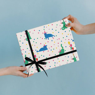 Spielende Katzen - Perfekte Geburtstagsfeier  Geschenkpapier Set