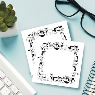 Spielende Katzen Post-it Klebezettel