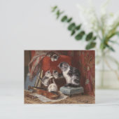 Spielende Katzen - Ronner Postkarte (Stehend Vorderseite)