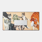 Spielende Katzen Schreibtischunterlage (Tastatur & Maus)