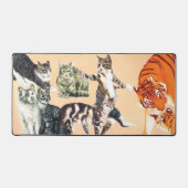 Spielende Katzen Schreibtischunterlage (Vorderseite)