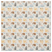 Spielende Katzen Stoff (Muster)