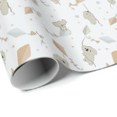 Spielende Koalas mit fliegenden Drachen Kind Kinde Geschenkpapier (Rolleneckpunkt)