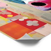 Spielende Kuh, eine künstlerische und eklektische  Poster (Ecke)