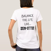 Spielende Kunst - Zen Stone Balance T-Shirt (Rückseite)