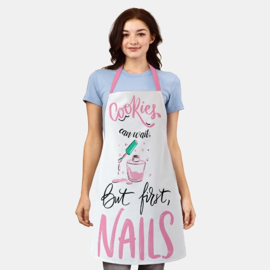 Spielende Manicure Stylist Schürze (Getragen)