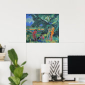 Spielende nackte Menschen Poster (Heimbüro)