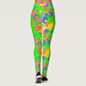 Spielende Orbit: Abstrakte Kreise Leggings (Rückseite)