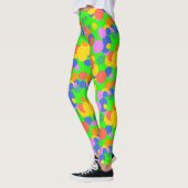 Spielende Orbit: Abstrakte Kreise Leggings (Links)