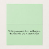 Spielende Otter Freunde Weihnachtskarte (Innenseite Aufgefaltet)