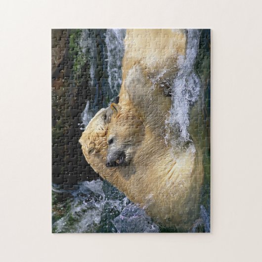 Spielende Polarbären, Puzzle Jigsaw (Vertikal)