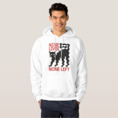 Spielende schwarze Katze Hoodie (Vorne ganz)