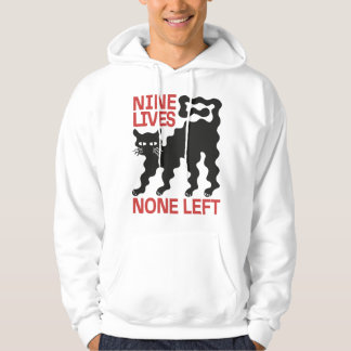 Spielende schwarze Katze Hoodie